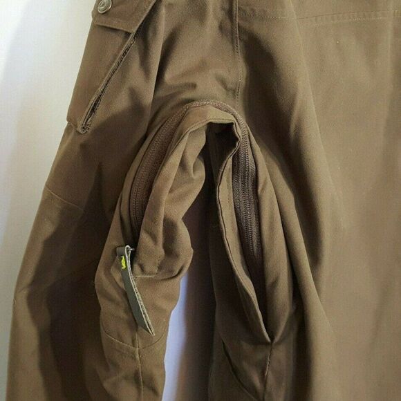 Salomon
Snowboard Jacket Sz L Brown Winter Hooded Zip Up Embroidered Snake - Picture 5 of 10